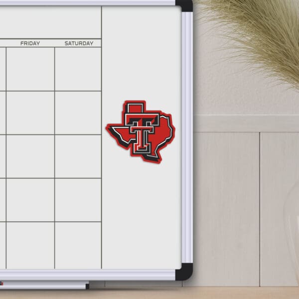 Texas Tech Red Raiders Team State Shape Decal Sticker