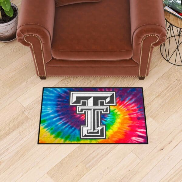 Texas Tech Red Raiders Tie Dye Starter Mat Accent Rug - 19in. x 30in.