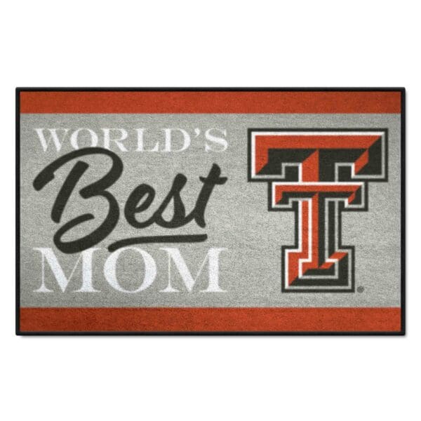 Texas Tech Red Raiders Worlds Best Mom Starter Mat Accent Rug 19in. x 30in 1 scaled