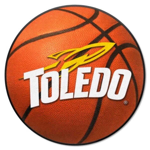 Toledo Rockets Basketball Rug 27in. Diameter 1 scaled