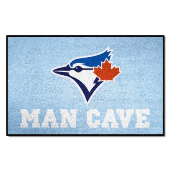 Toronto Blue Jays Man Cave Starter Mat Accent Rug 19in. x 30in 1 1 scaled