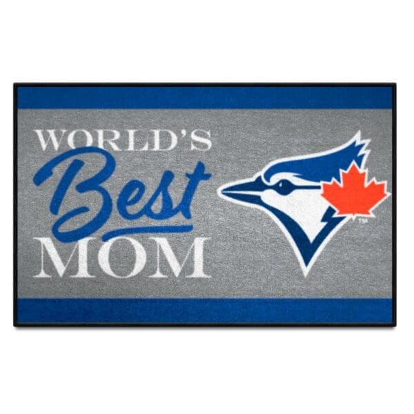 Toronto Blue Jays Worlds Best Mom Starter Mat Accent Rug 19in. x 30in 1 scaled