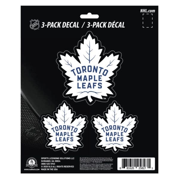 Toronto Maple Leafs 3 Piece Decal Sticker Set 61003 1