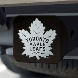 Toronto Maple Leafs Black Metal Hitch Cover with Metal Chrome 3D Emblem-21002