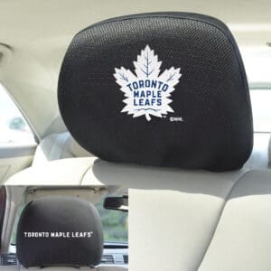 Toronto Maple Leafs Embroidered Head Rest Cover Set - 2 Pieces-16983