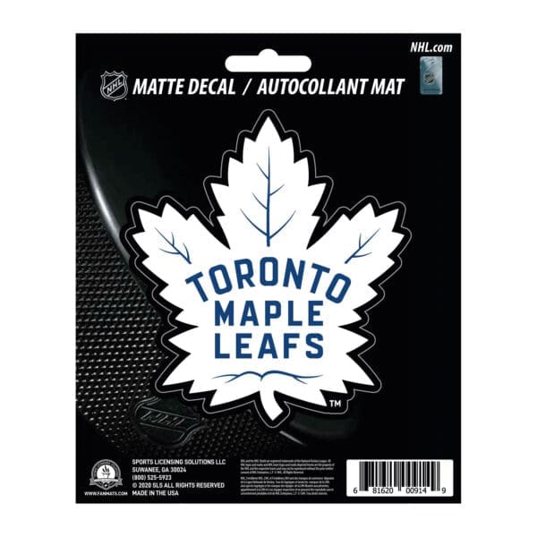 Toronto Maple Leafs Matte Decal Sticker 30841 1 scaled