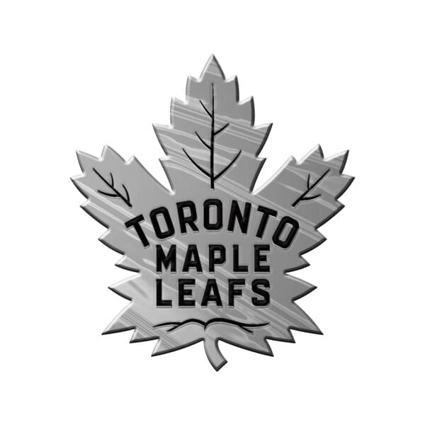 Toronto Maple Leafs Molded Chrome Plastic Emblem 60316 1