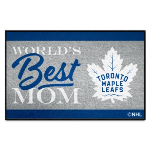 Toronto Maple Leafs Worlds Best Mom Starter Mat Accent Rug 19in. x 30in. 34164 1 scaled