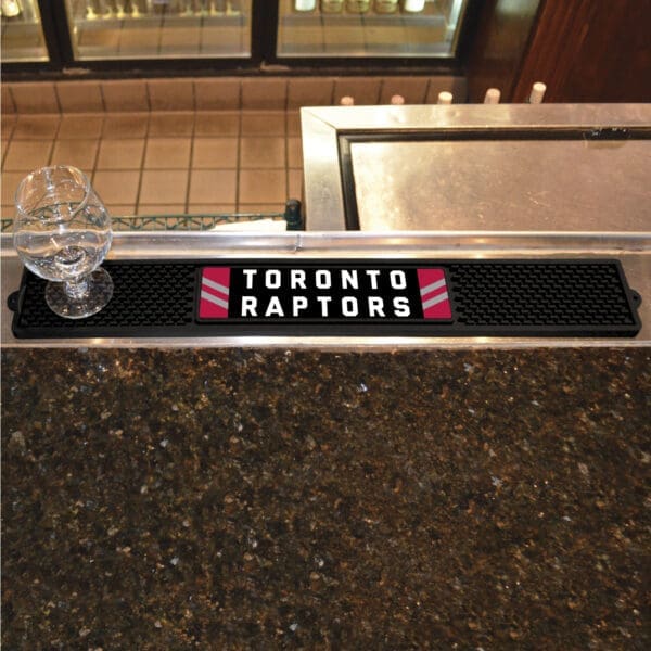 Toronto Raptors Bar Drink Mat - 3.25in. x 24in.-20701