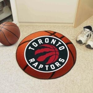 Toronto Raptors Basketball Rug - 27in. Diameter-10194