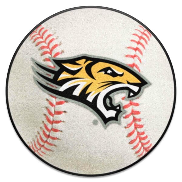 Towson Tigers Baseball Rug 27in. Diameter 1 scaled