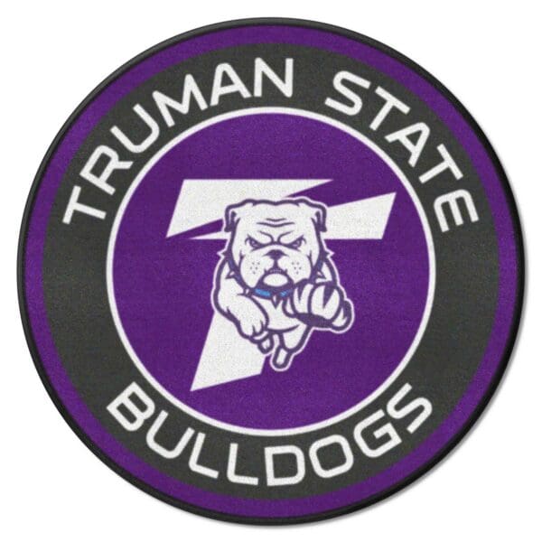 Truman State Bulldogs Roundel Rug 27in. Diameter 1 scaled