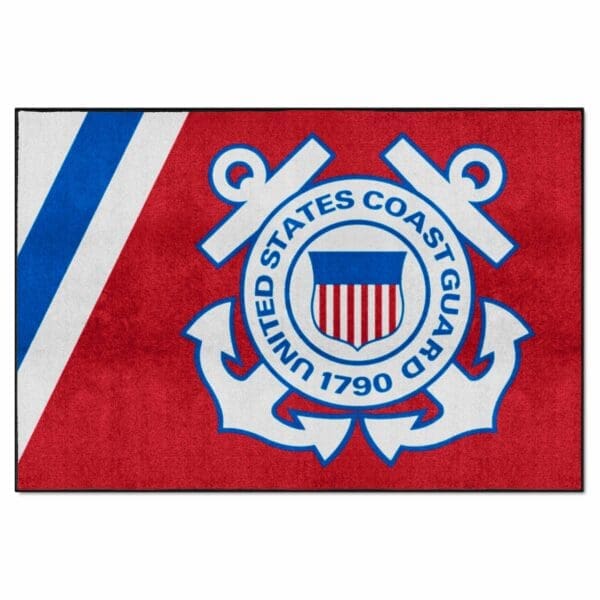 U.S. Coast Guard 5ft. x 8 ft. Plush Area Rug 9554 1 scaled