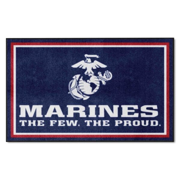 U.S. Marines 4ft. x 6ft. Plush Area Rug 7188 1 scaled