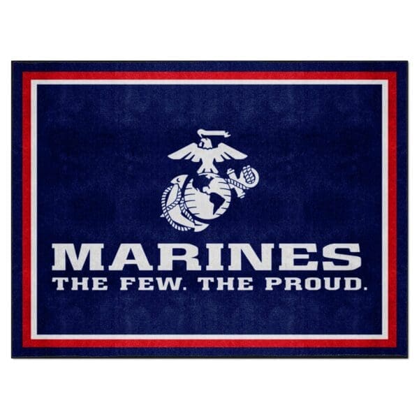 U.S. Marines 8ft. x 10 ft. Plush Area Rug 17409 1 scaled