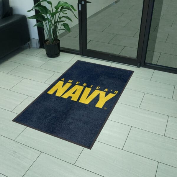 U.S. Navy 3X5 High-Traffic Mat with Durable Rubber Backing - Portrait Orientation-38790