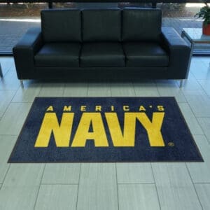 U.S. Navy 4X6 High-Traffic Mat with Durable Rubber Backing - Landscape Orientation-38791