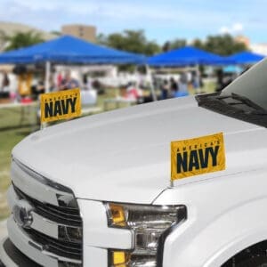 U.S. Navy Ambassador Car Flags - 2 Pack Mini Auto Flags