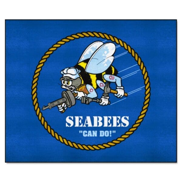 U.S. Navy SEABEES Tailgater Rug 5ft. x 6ft. 22950 1 scaled