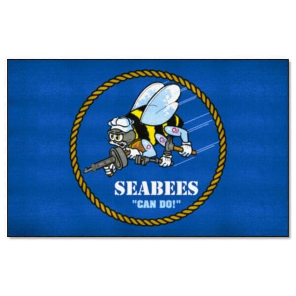 U.S. Navy SEABEES Ulti Mat Rug 5ft. x 8ft. 22951 1 scaled