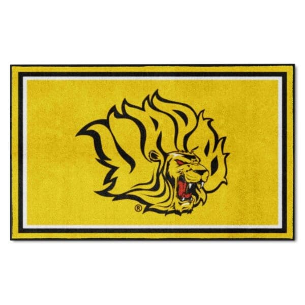 UAPB Golden Lions 4ft. x 6ft. Plush Area Rug 1 scaled