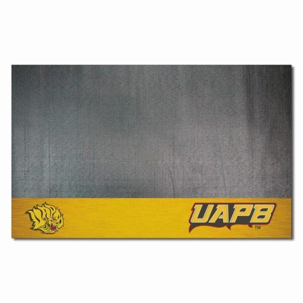 UAPB Golden Lions Vinyl Grill Mat 26in. x 42in 1 scaled