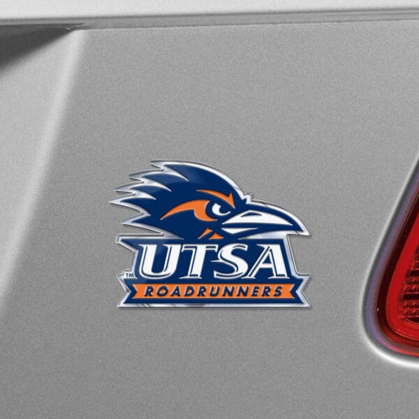 UTSA Roadrunners Heavy Duty Aluminum Embossed Color Emblem