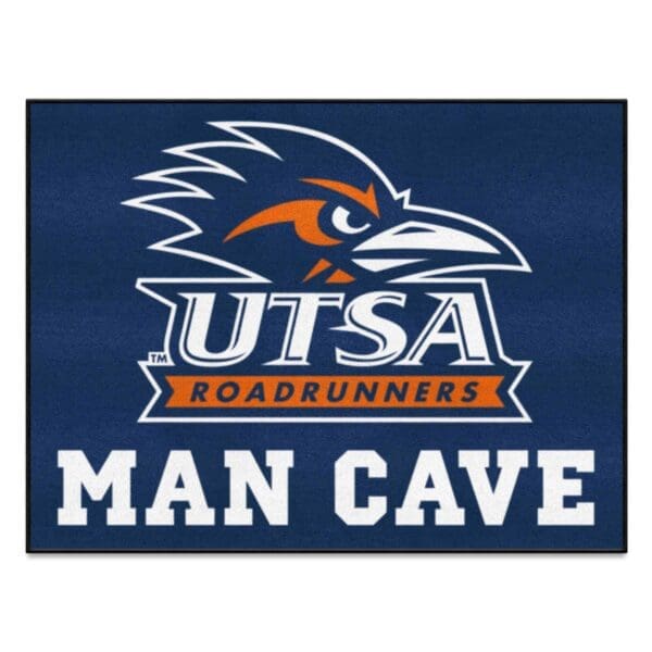 UTSA Roadrunners Man Cave All Star Rug 34 in. x 42.5 in 1 scaled