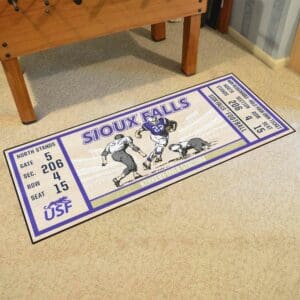 University of Sioux Falls Ticket Runner Rug - 30in. x 72in.