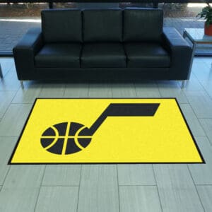 Utah Jazz 4X6 High-Traffic Mat with Durable Rubber Backing - Landscape Orientation-9949