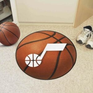 Utah Jazz Basketball Rug - 27in. Diameter-10193