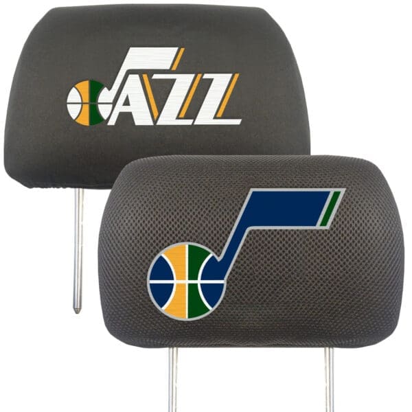 Utah Jazz Embroidered Head Rest Cover Set 2 Pieces 14777 1