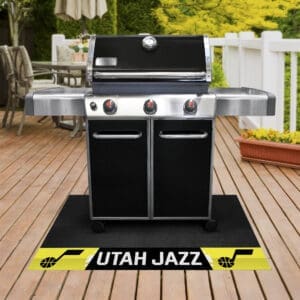 Utah Jazz Vinyl Grill Mat - 26in. x 42in.-14223
