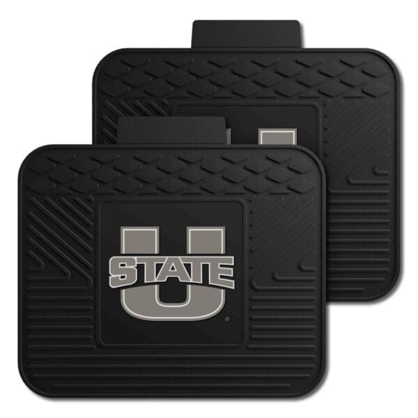 Utah State Aggies Back Seat Car Utility Mats 2 Piece Set 1 scaled