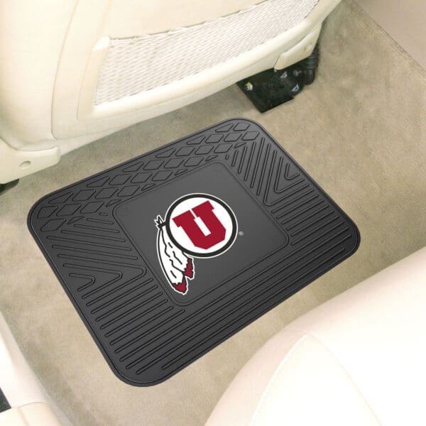 Utah Utes Back Seat Car Utility Mat - 14in. x 17in.