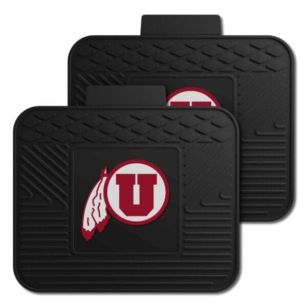 Utah Utes Back Seat Car Utility Mats 2 Piece Set 1 scaled