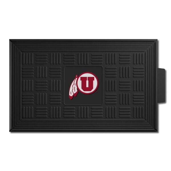 Utah Utes Heavy Duty Vinyl Medallion Door Mat 19.5in. x 31in 1 scaled