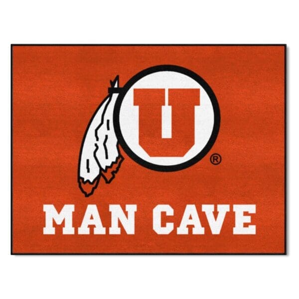 Utah Utes Man Cave All Star Rug 34 in. x 42.5 in 1 scaled