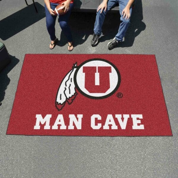 Utah Utes Man Cave Ulti-Mat Rug - 5ft. x 8ft.