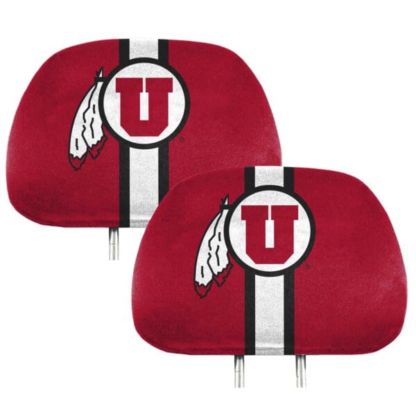 Utah Utes Printed Head Rest Cover Set 2 Pieces 1 scaled