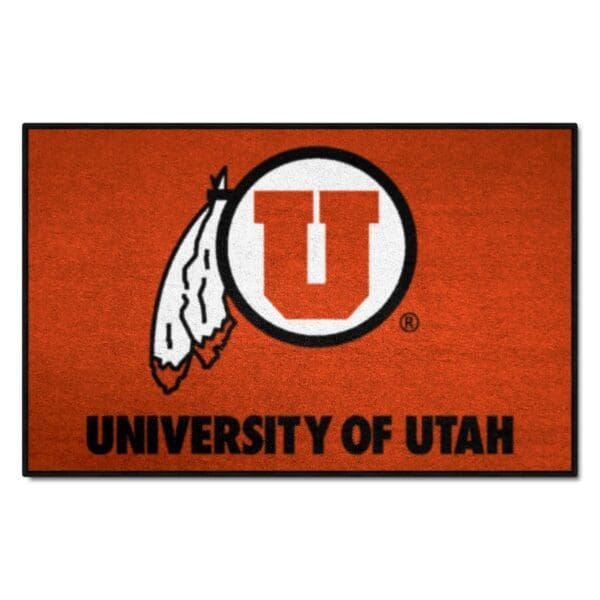 Utah Utes Starter Mat Accent Rug 19in. x 30in 1 scaled
