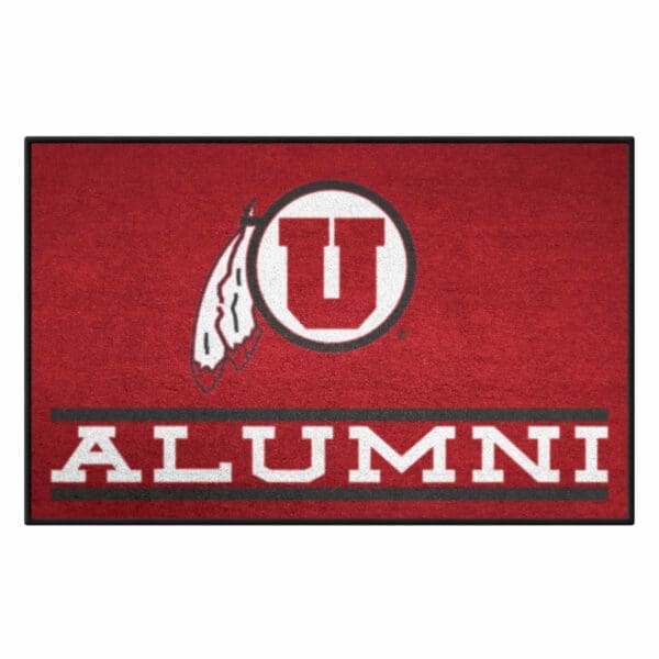Utah Utes Starter Mat Accent Rug 19in. x 30in. Alumni Starter Mat 1 scaled