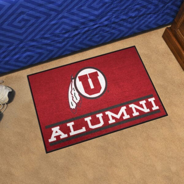 Utah Utes Starter Mat Accent Rug - 19in. x 30in. Alumni Starter Mat