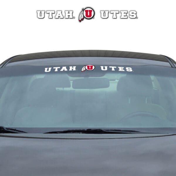 Utah Utes Sun Stripe Windshield Decal 3.25 in. x 34 in 1