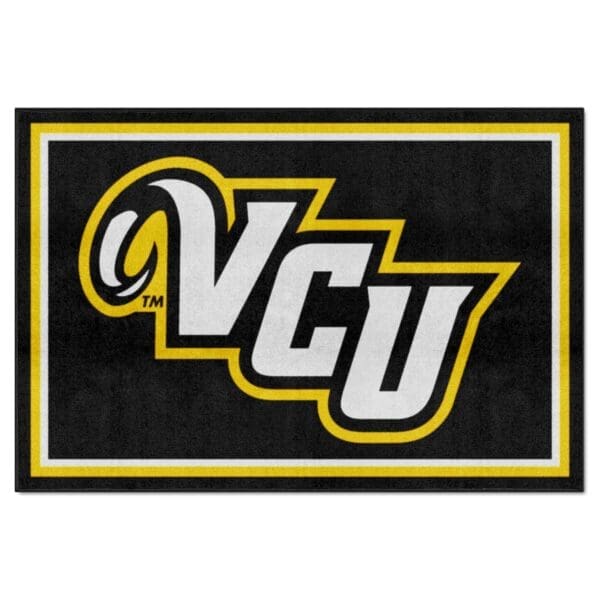 VCU Rams 5ft. x 8 ft. Plush Area Rug 1 scaled