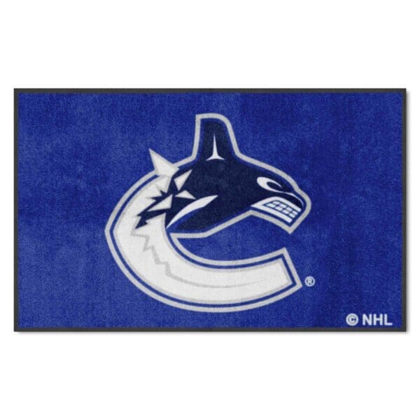 Vancouver Canucks 4X6 High Traffic Mat with Durable Rubber Backing Landscape Orientation 12887 1 scaled