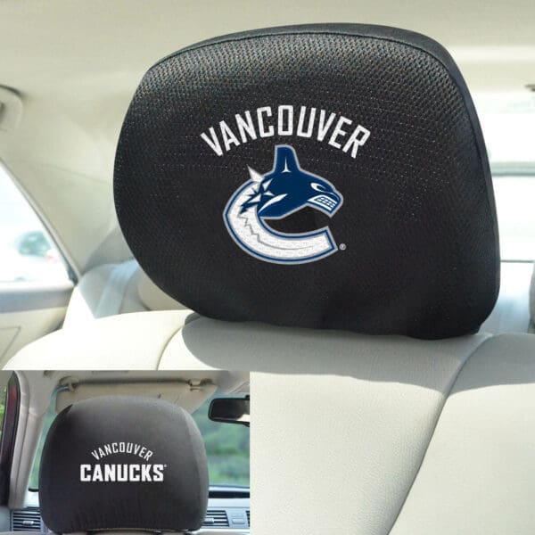 Vancouver Canucks Embroidered Head Rest Cover Set - 2 Pieces-17049