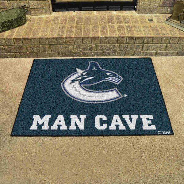 Vancouver Canucks Man Cave All-Star Rug - 34 in. x 42.5 in.-14497