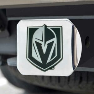 Vegas Golden Knights Chrome Metal Hitch Cover with Chrome Metal 3D Emblem-24551