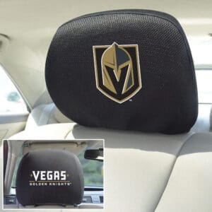 Vegas Golden Knights Embroidered Head Rest Cover Set - 2 Pieces-24558